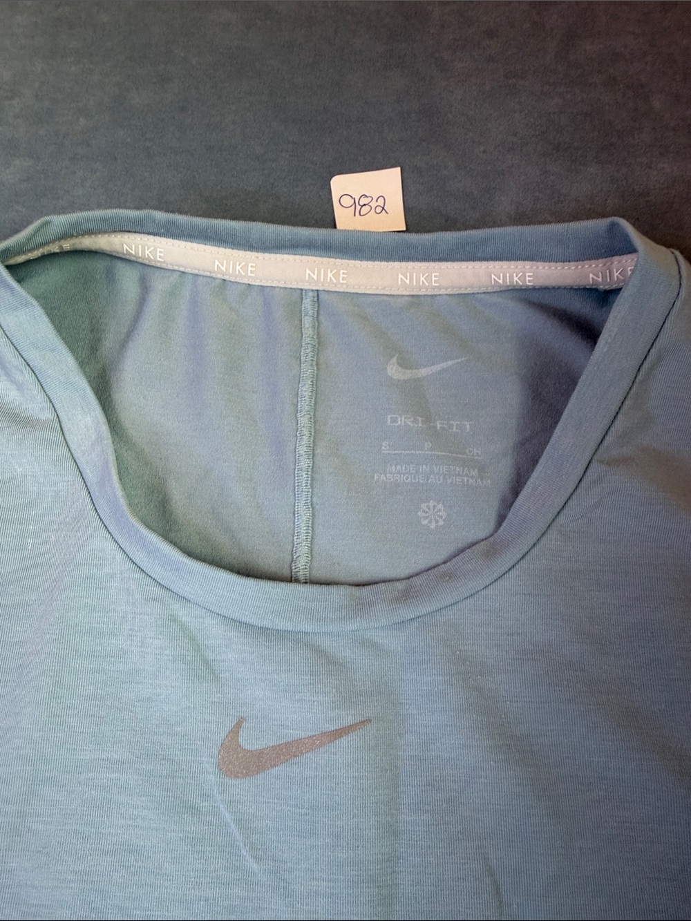 Nike Pale Blue Performance Racerback Tank - Picture 2 of 4
